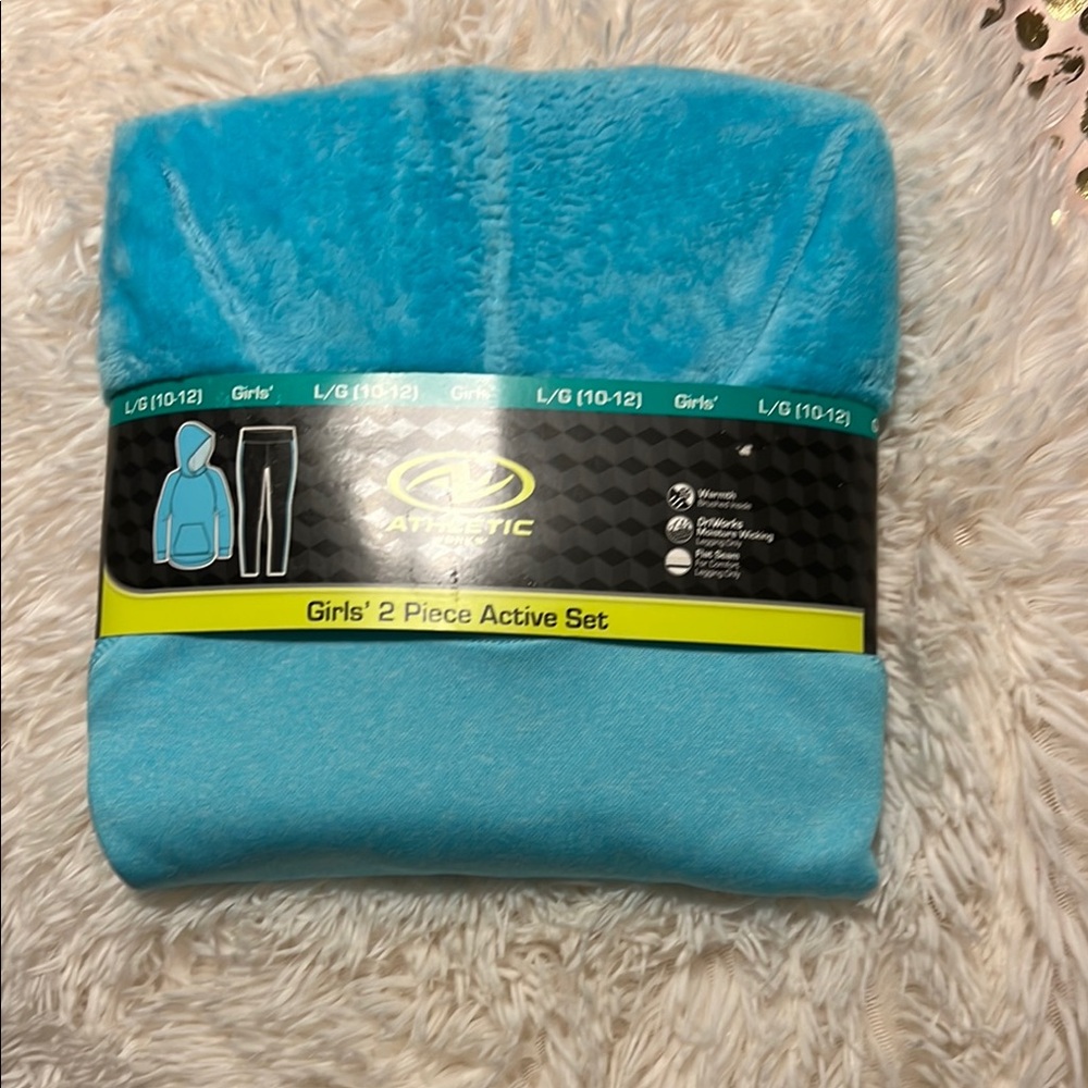 Athletic Works Girls' 2 Piece Active Set - Blue